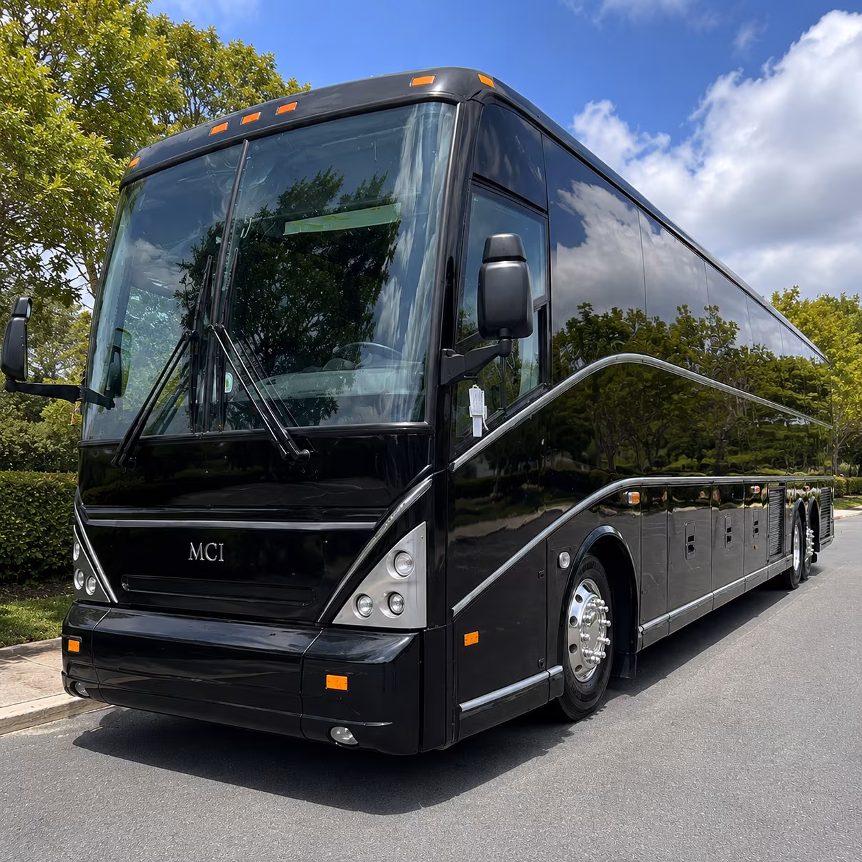 charter buses for lewisville area proms headed downtown