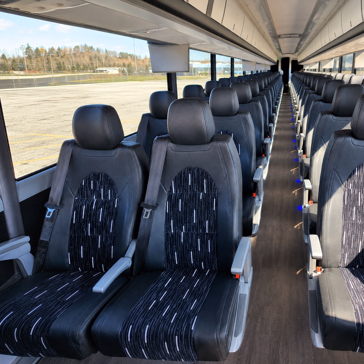 lewisville charter bus interior
