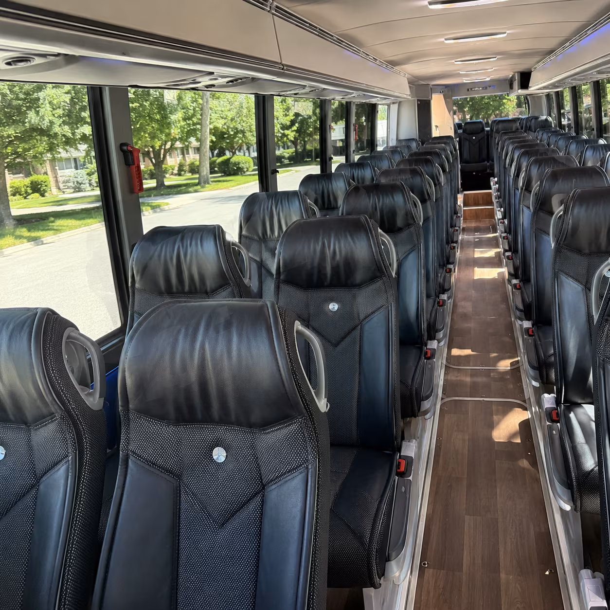 lewisville charter bus rental inside
