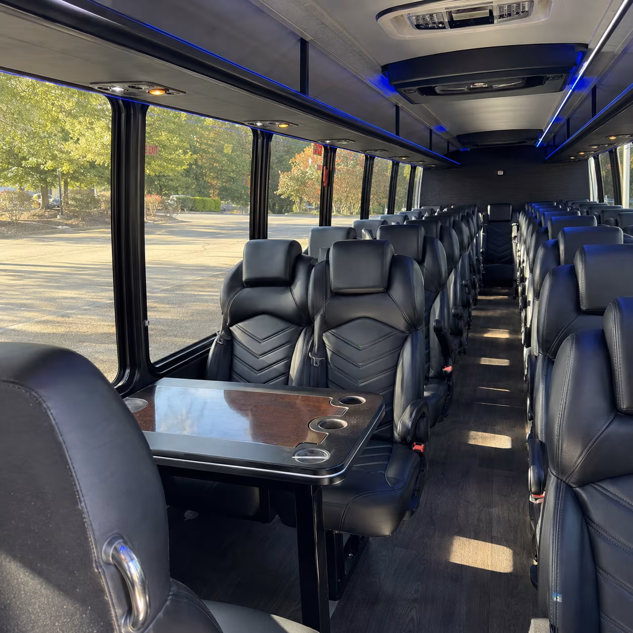 lewisville long distance transportation onboard seating