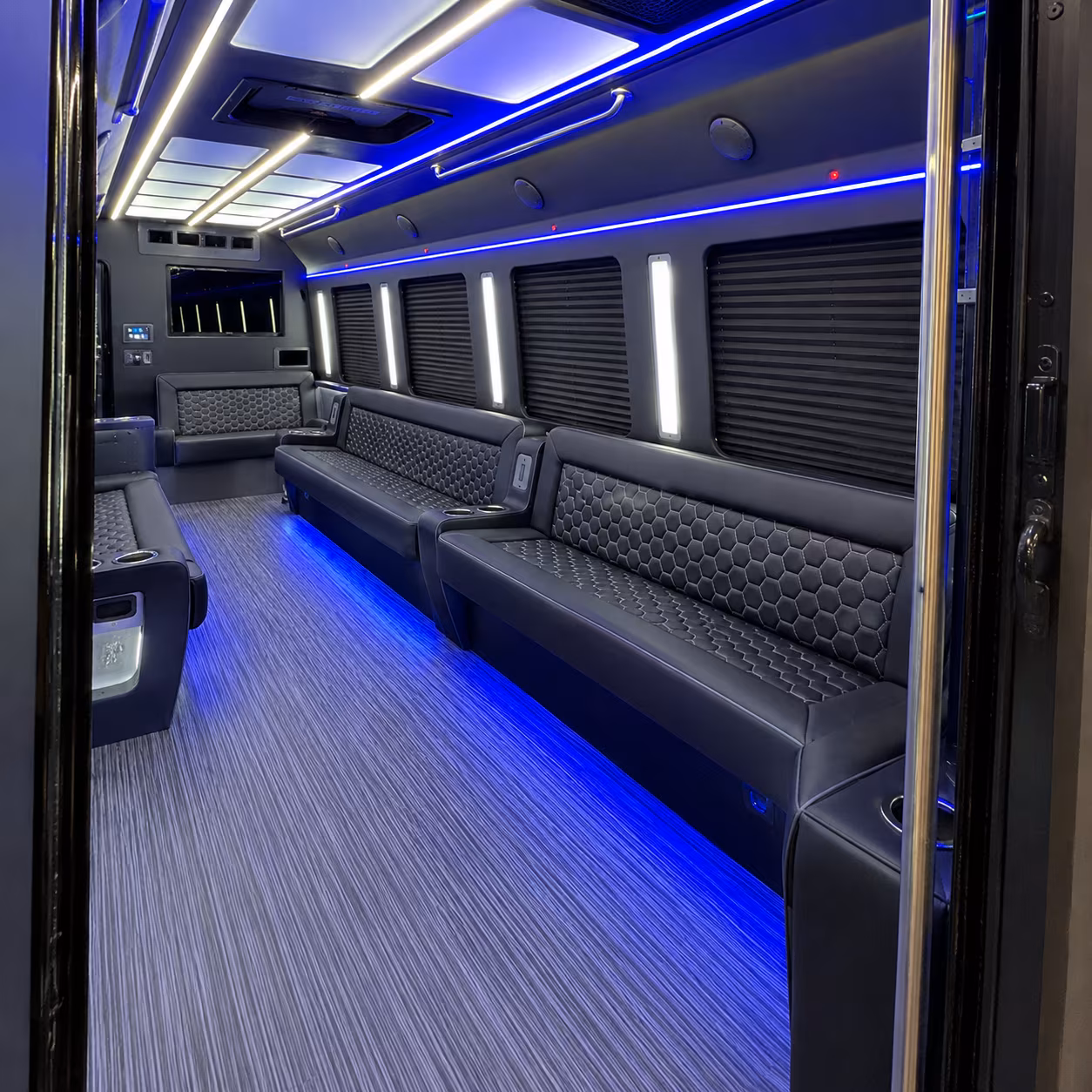 lewisville party bus rental interior