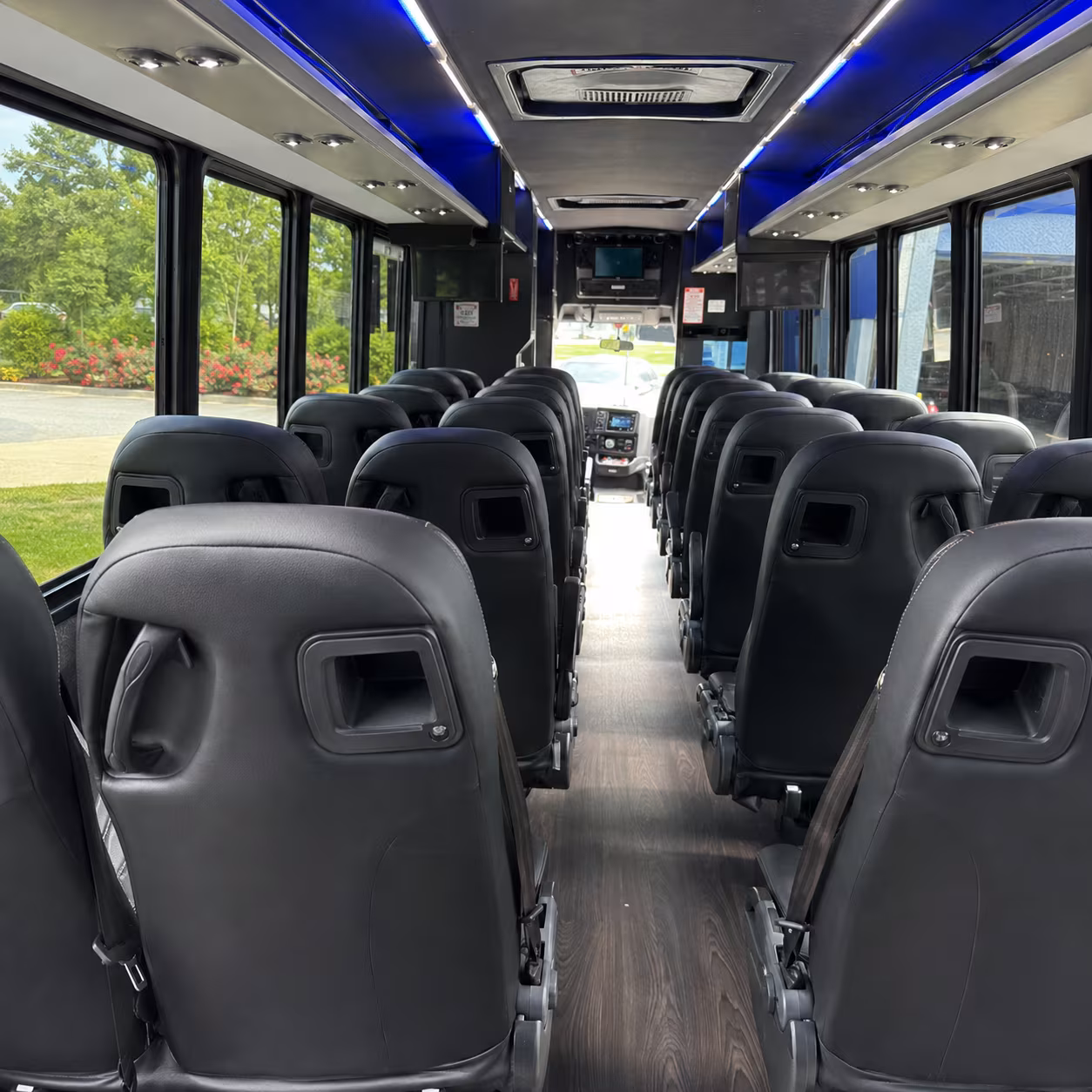 lewisville school event transportation onboard seating
