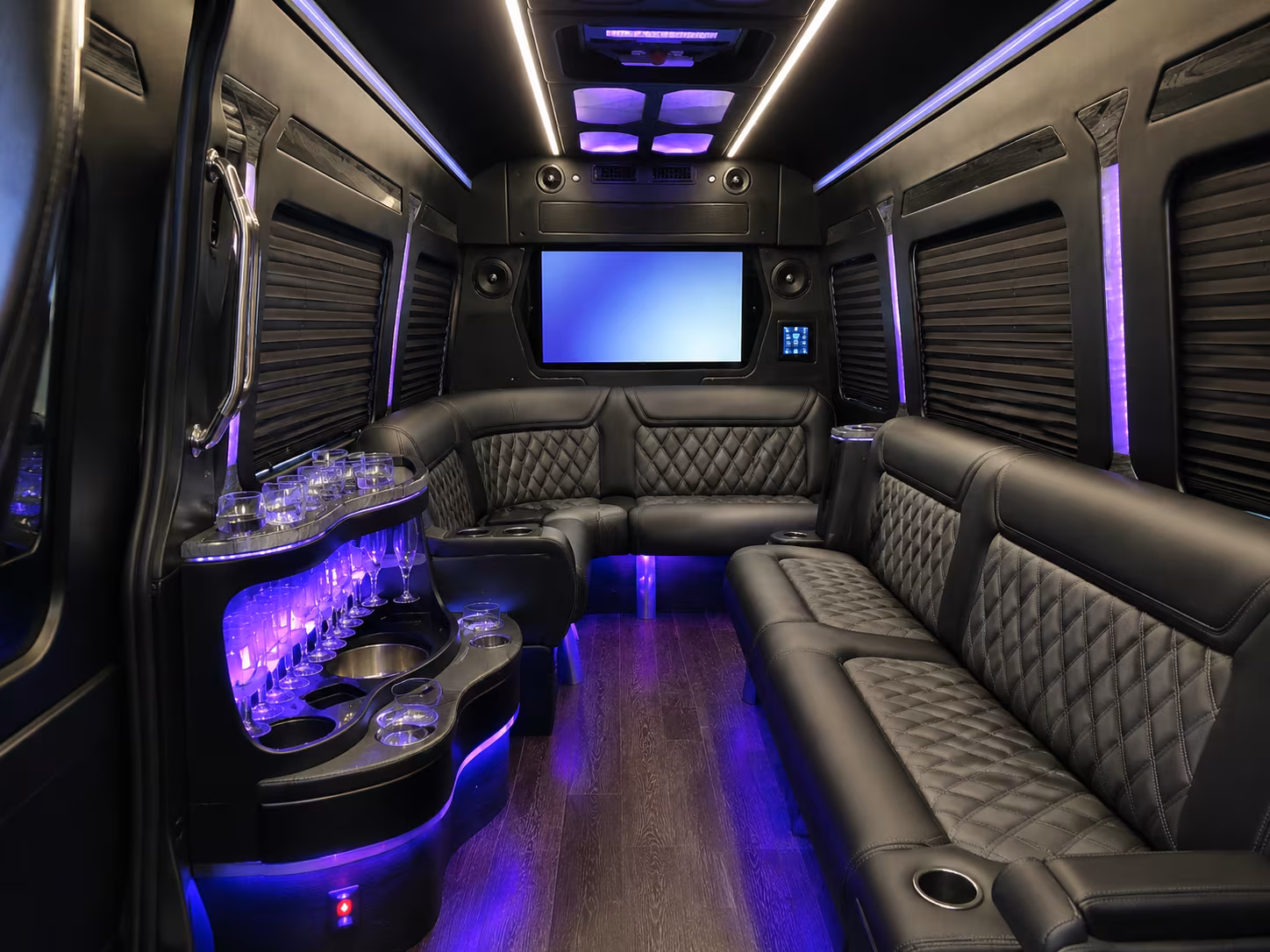 prom buses for hebron marcus and flower mound high school groups